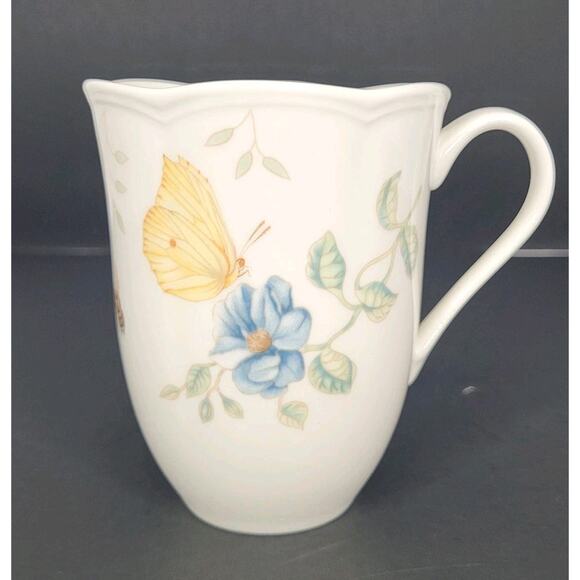 Lenox Butterfly Meadow Dragonfly Coffee Mug Tea Cup Spring Garden Flowers - Picture 3 of 6